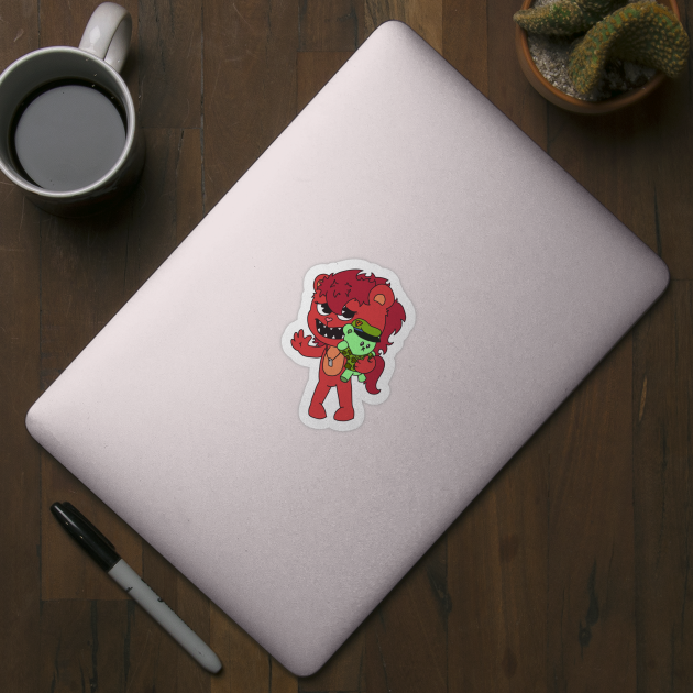 Happy Tree Friends - OC Flicky Sticker 7 by sarahghost416